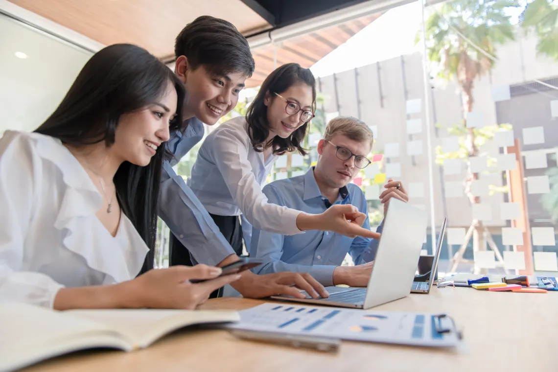 Students at Computer