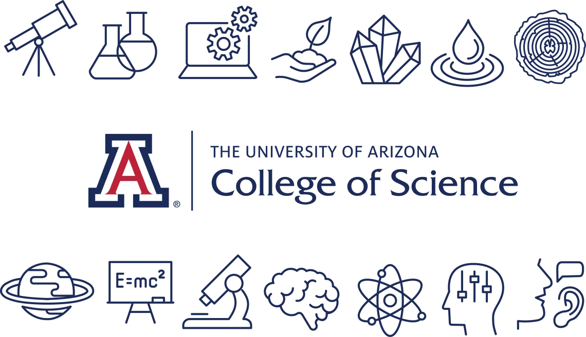 College of Science logo with department icons