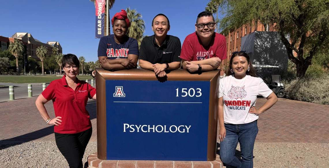 Psychology Academic Advisors Melanie Lipton, Karan Stewart, Alan Truong, Randy Yazzie, Denice Tsinajinie