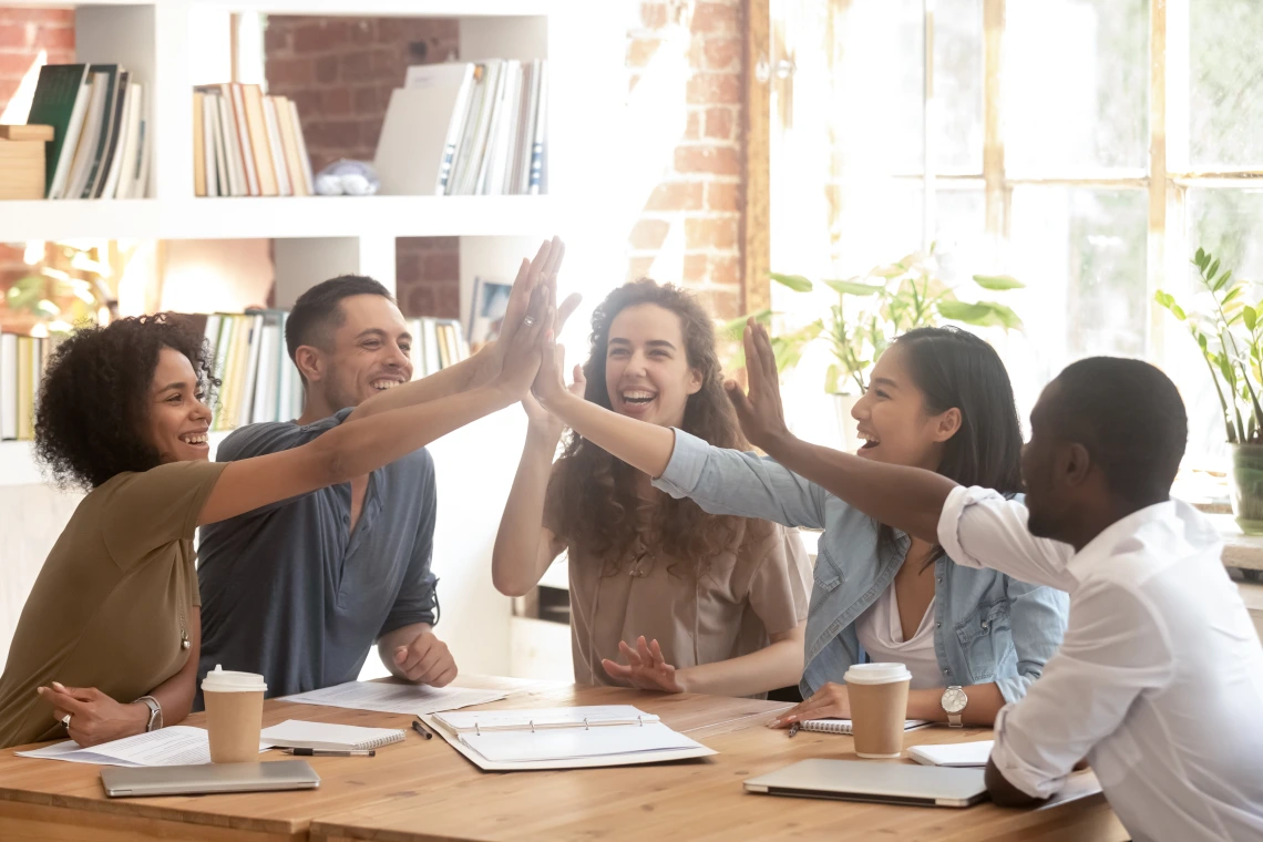 Students High Five