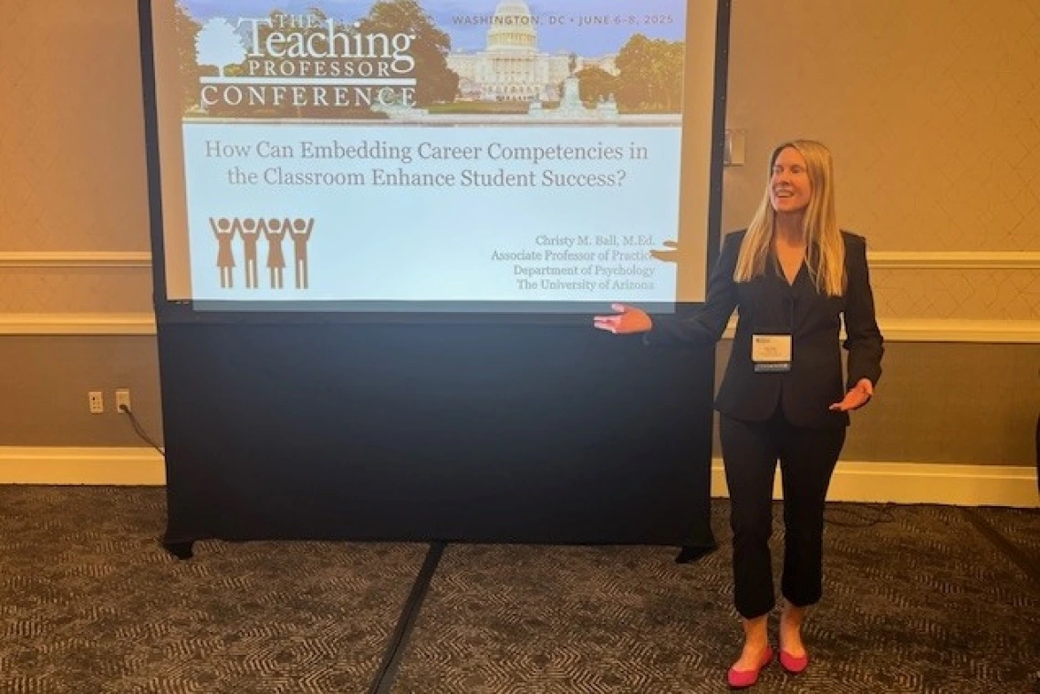 Christy Ball presenting