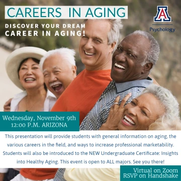 Careers in Aging event flier