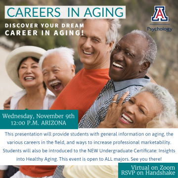 Careers in Aging event flier