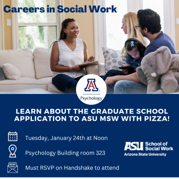 Event - Flyer - Careers in Social Work & ASU MSW Application - January 24th