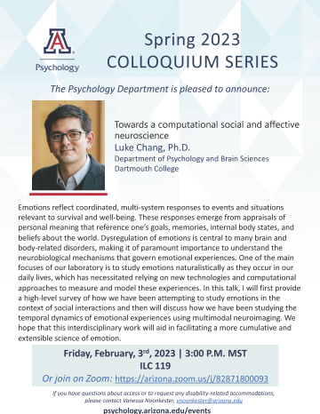 Event - Colloquium - Chang - Computational Neuroscience