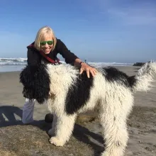 LouAnn Gerken with dog