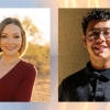 Undergraduates Angela White and Patrick Quintero
